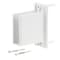 Rubbermaid Rubbermaid 4.25 in. H X 1.125 in. W X 1.87 in. L Metal Free Slide Fast Set Wall/End Bracket 3D68-LW-WHT - alternate 2